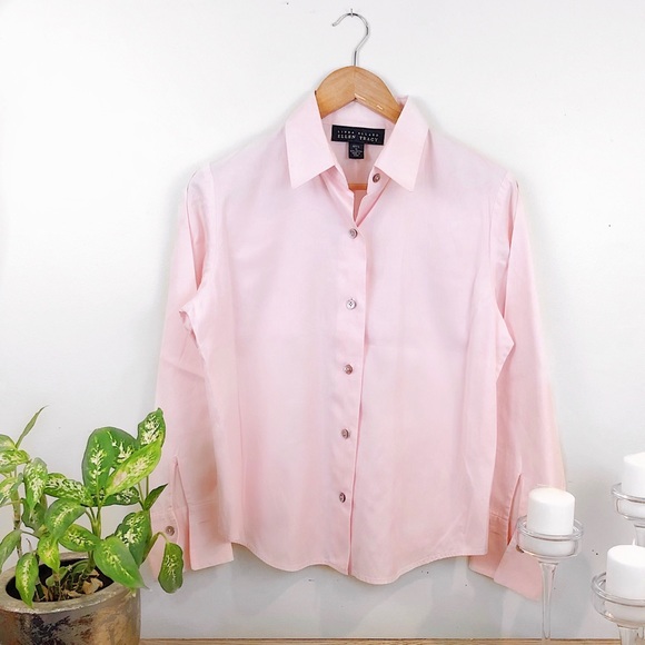 Ellen Tracy Pink Button Down - Picture 1 of 2
